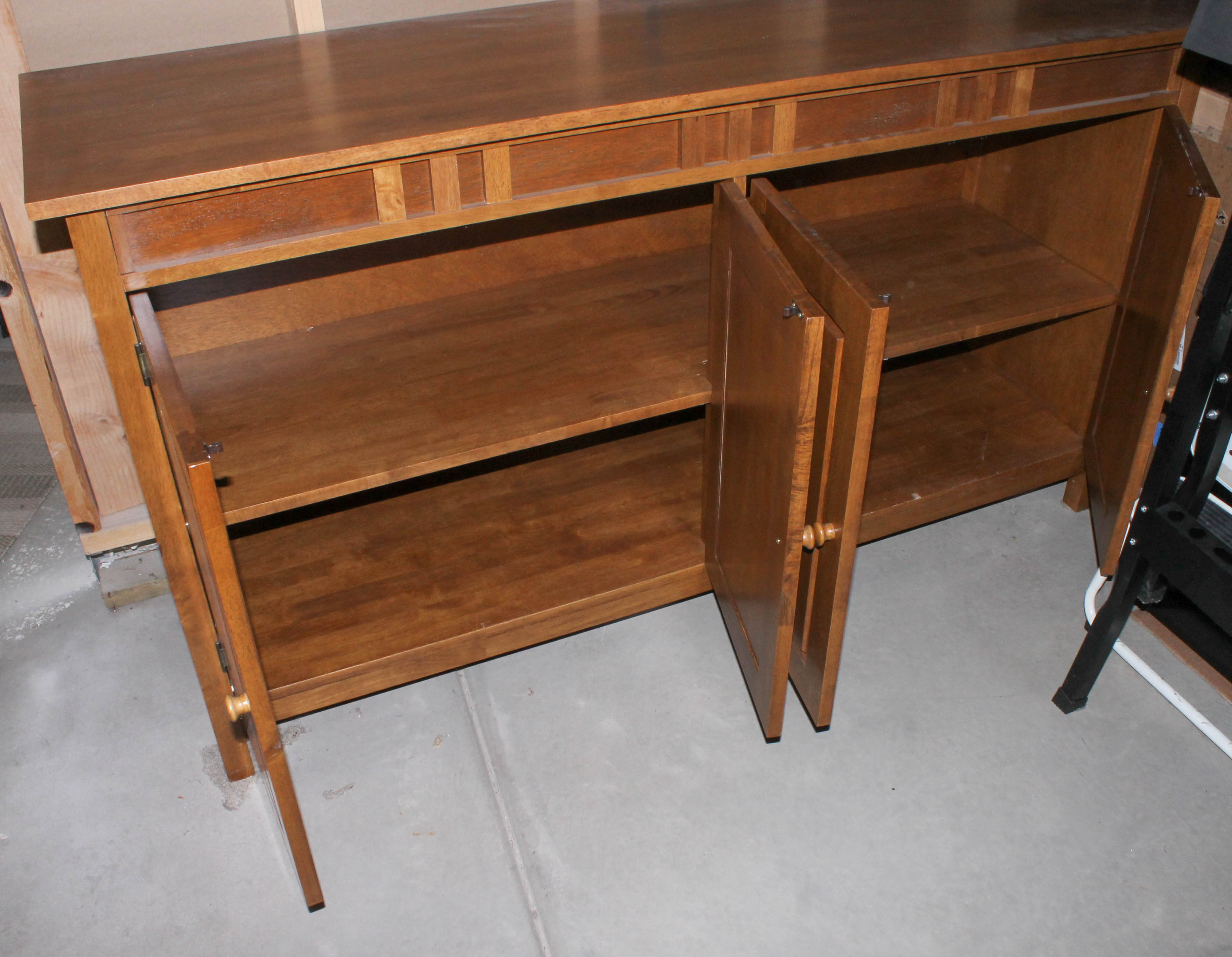 Vintage Mission Style Oak Credenza
