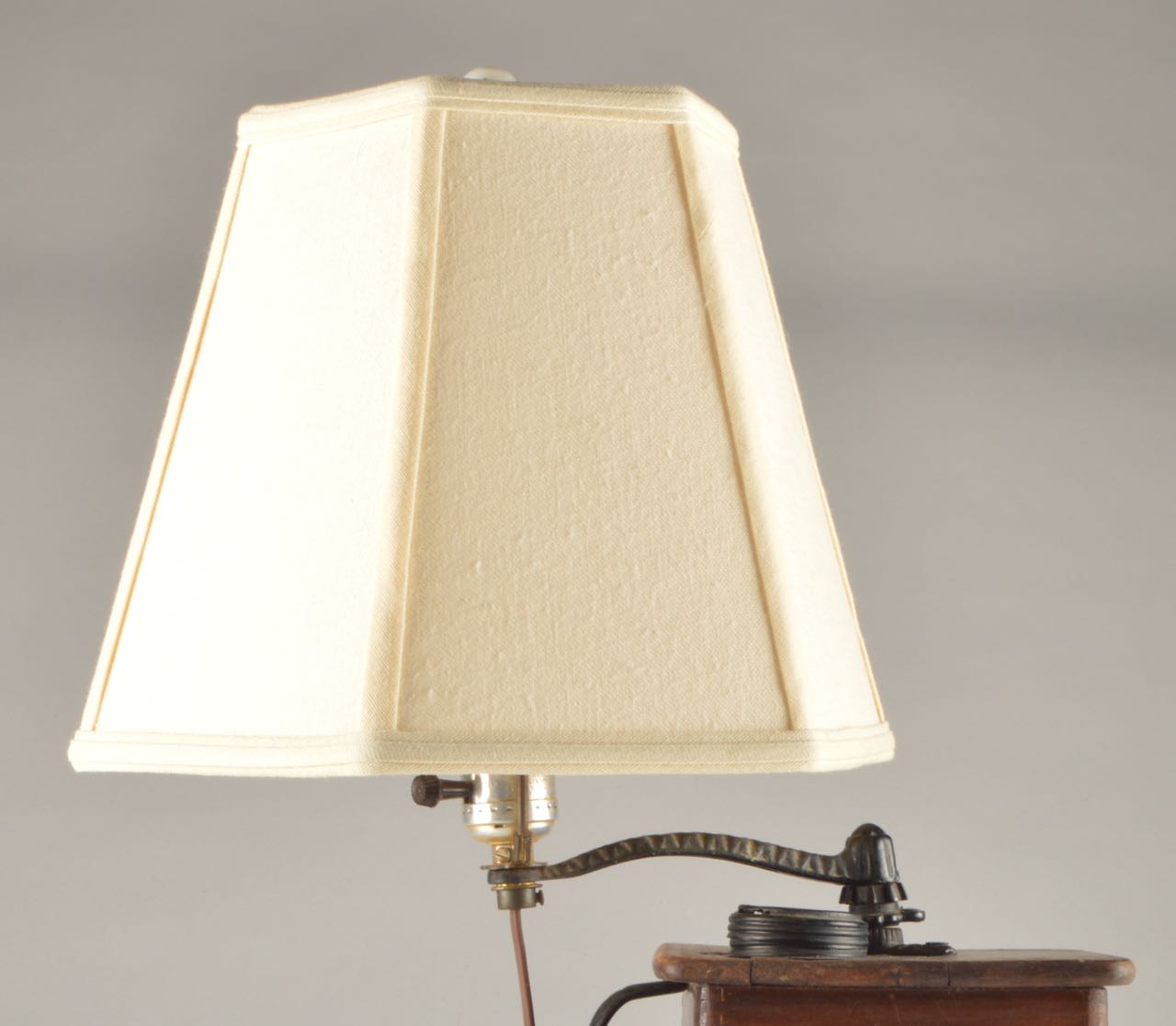 Vintage Coffee Grinder and Grinder Lamp