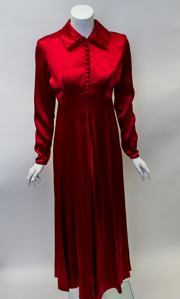 1970s Group of Glossy Maxi Evening Dresses