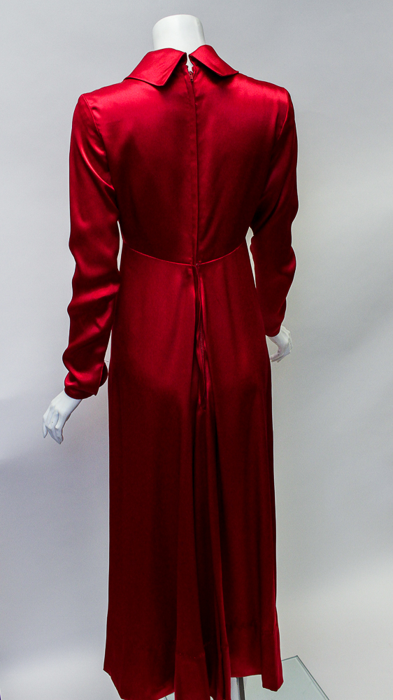 1970s Group of Glossy Maxi Evening Dresses