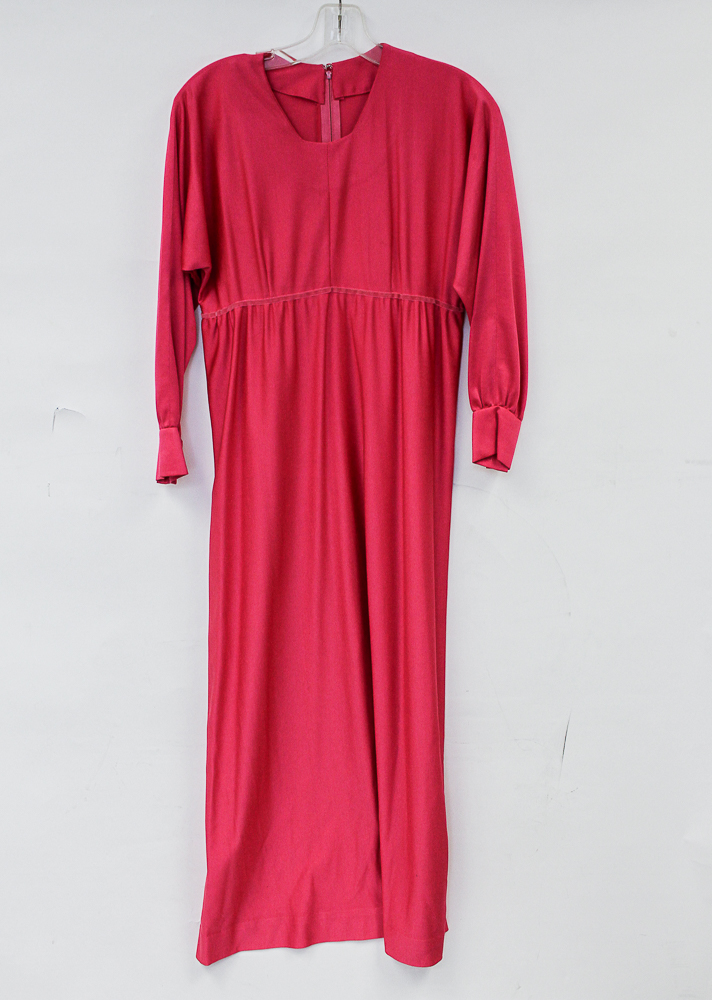 1970s Group of Glossy Maxi Evening Dresses