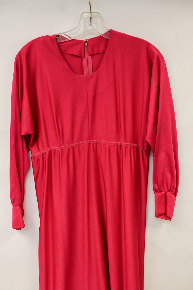 1970s Group of Glossy Maxi Evening Dresses