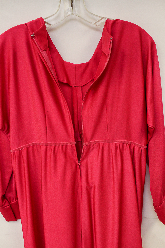 1970s Group of Glossy Maxi Evening Dresses