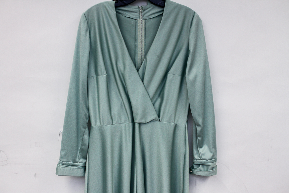 1970s Group of Glossy Maxi Evening Dresses