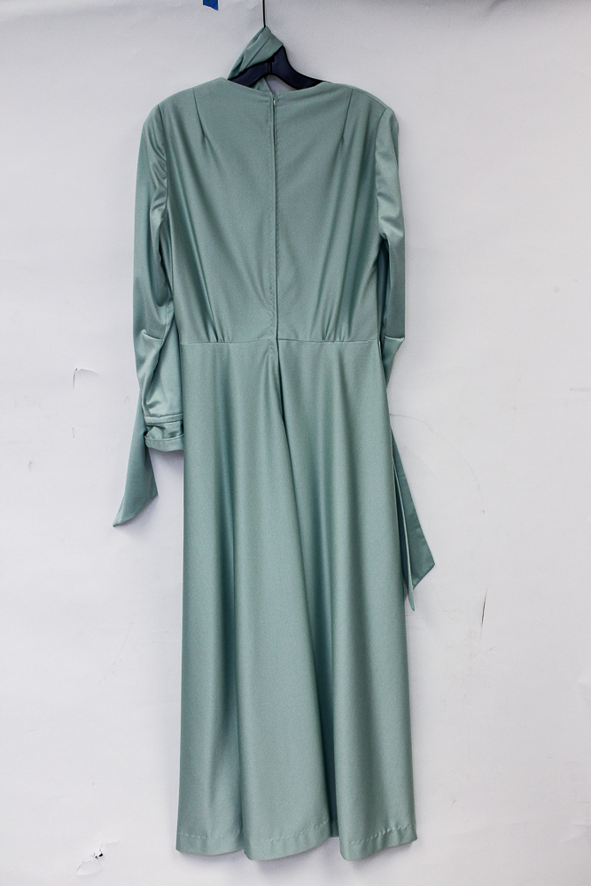 1970s Group of Glossy Maxi Evening Dresses