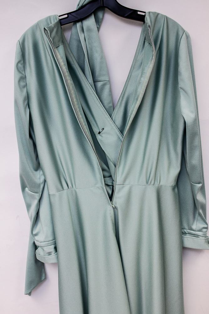 1970s Group of Glossy Maxi Evening Dresses