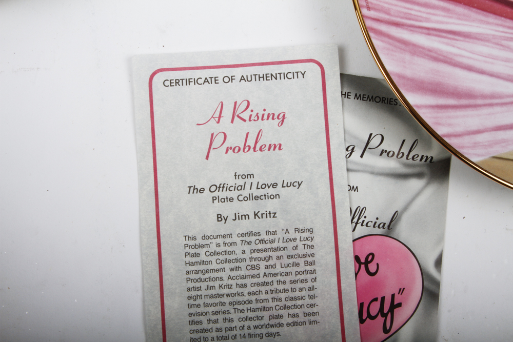 Collection of Hamilton Collection "I Love Lucy" plates