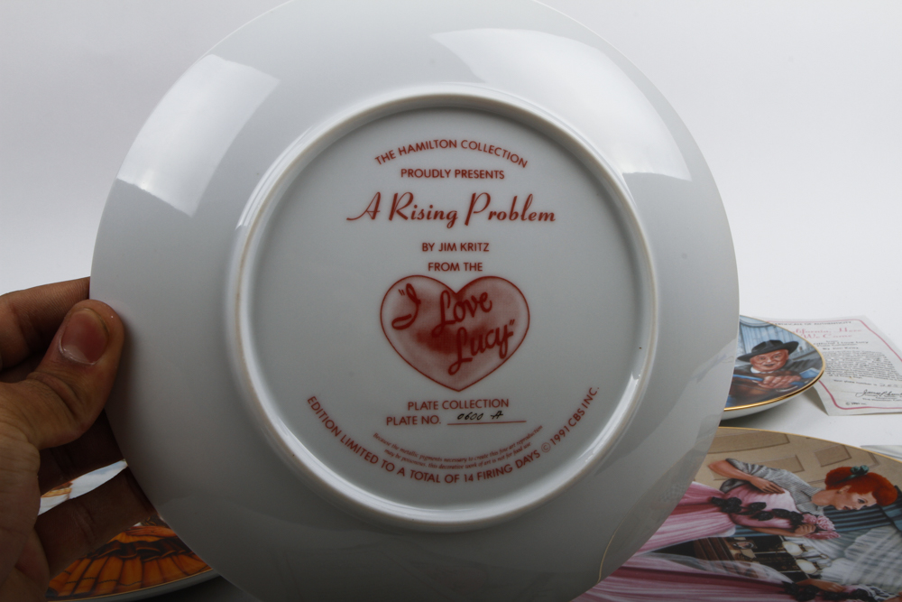 Collection of Hamilton Collection "I Love Lucy" plates