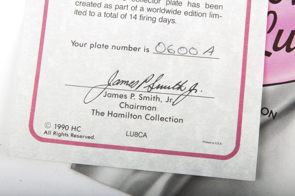 Collection of Hamilton Collection "I Love Lucy" plates