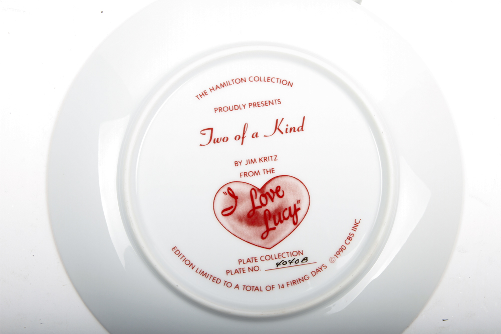 Collection of Hamilton Collection "I Love Lucy" plates
