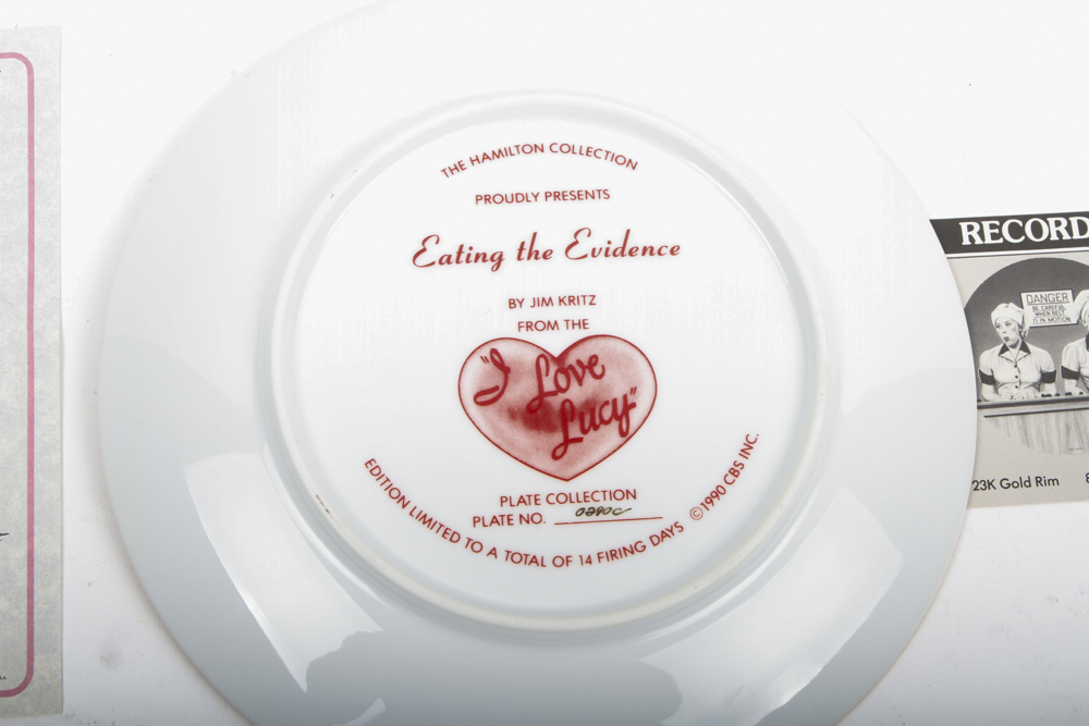 Collection of Hamilton Collection "I Love Lucy" plates
