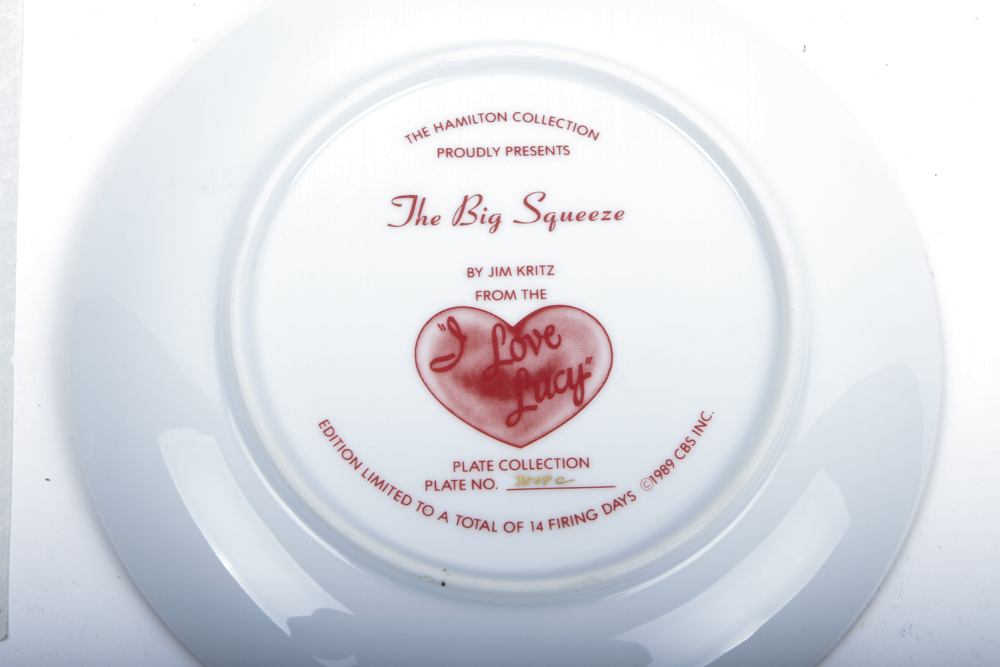 Collection of Hamilton Collection "I Love Lucy" plates