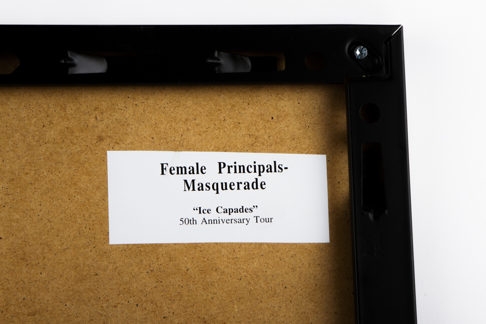 Jef Billings Ink on Paper Sketch "Female Principals- Masquerade, Ice capades 50th Anniversary Tour"