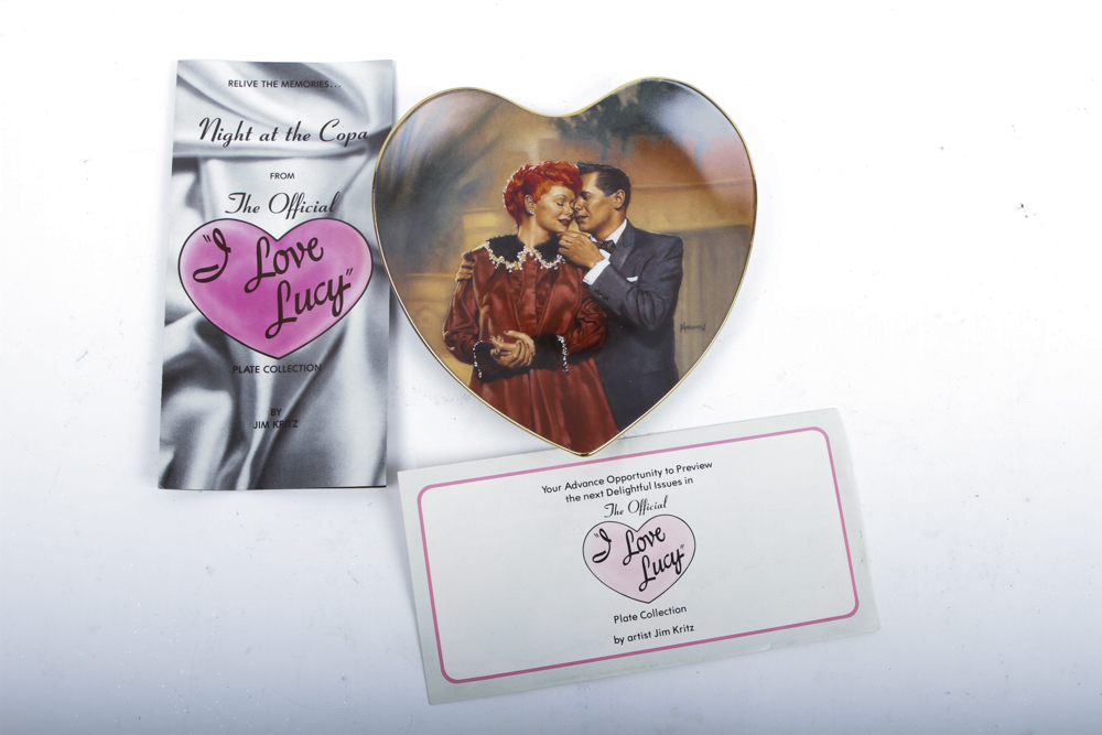 Collection of Hamilton Collection "I Love Lucy" plates