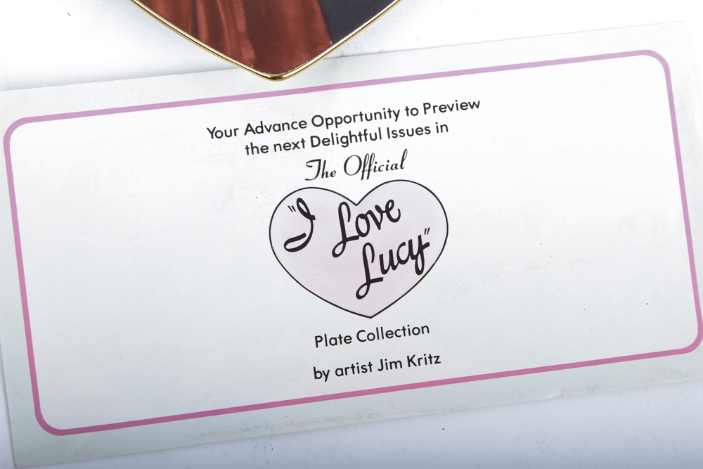 Collection of Hamilton Collection "I Love Lucy" plates