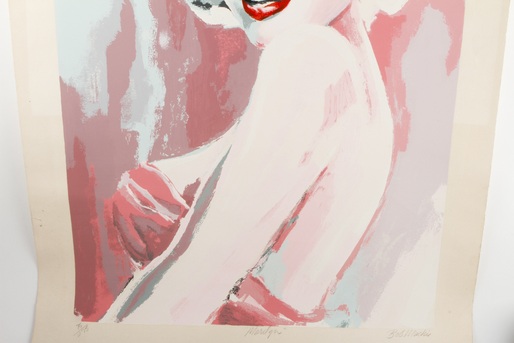 Bob Mackie Signed Limited Edition Serigraph Poster "Marilyn"
