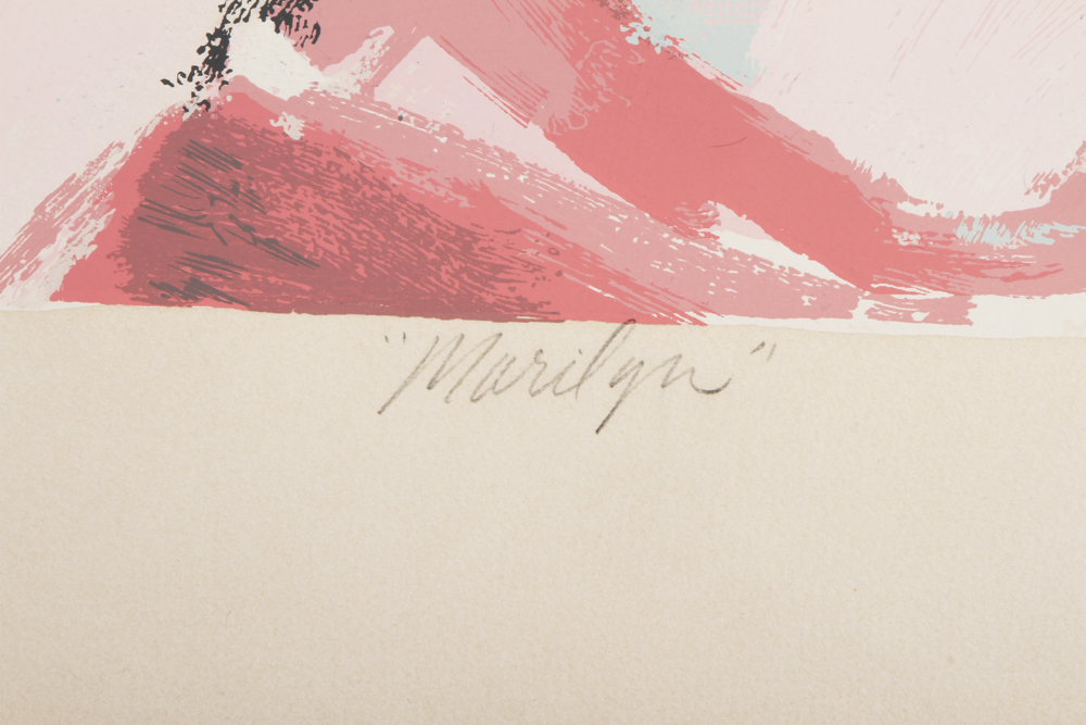 Bob Mackie Signed Limited Edition Serigraph Poster "Marilyn"