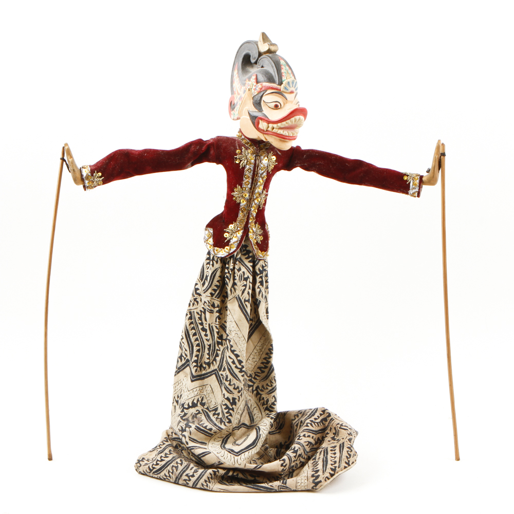 Vintage Indonesian Wayang Golek Rod Puppets