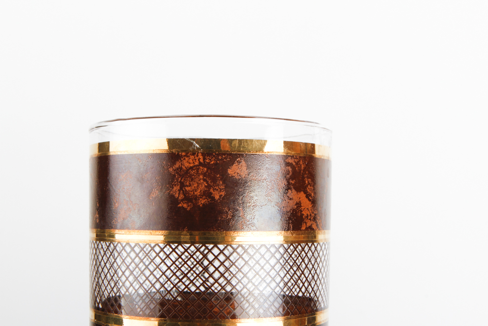 Set of Four George Briard Glassware