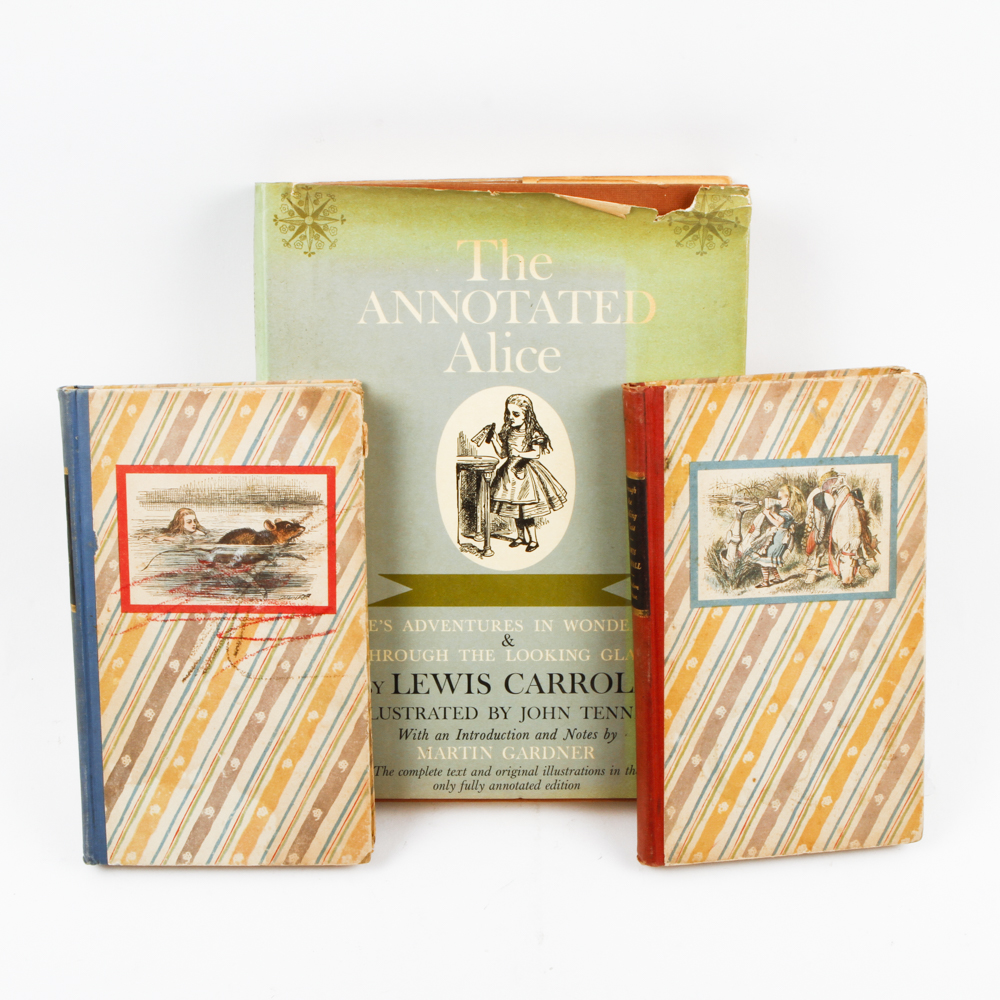 Vintage Alice In Wonderland Books by Lewis Carroll