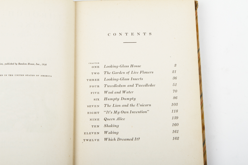 Vintage Alice In Wonderland Books by Lewis Carroll