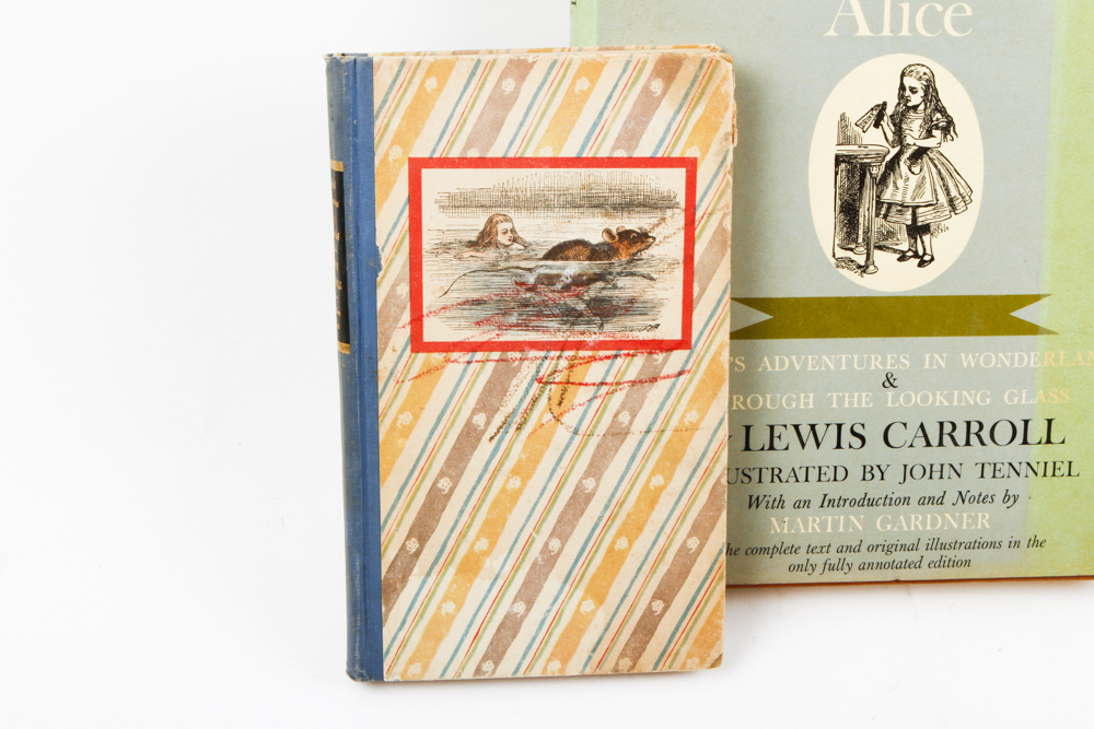 Vintage Alice In Wonderland Books by Lewis Carroll