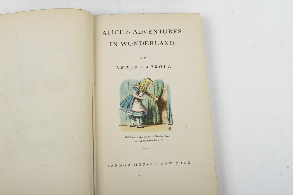 Vintage Alice In Wonderland Books by Lewis Carroll