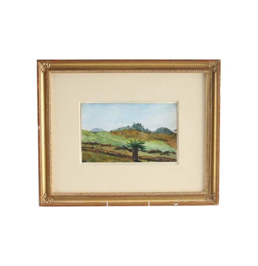 Charles DeWolf Brownell Watercolor Painting "South West from the Smelling-House"