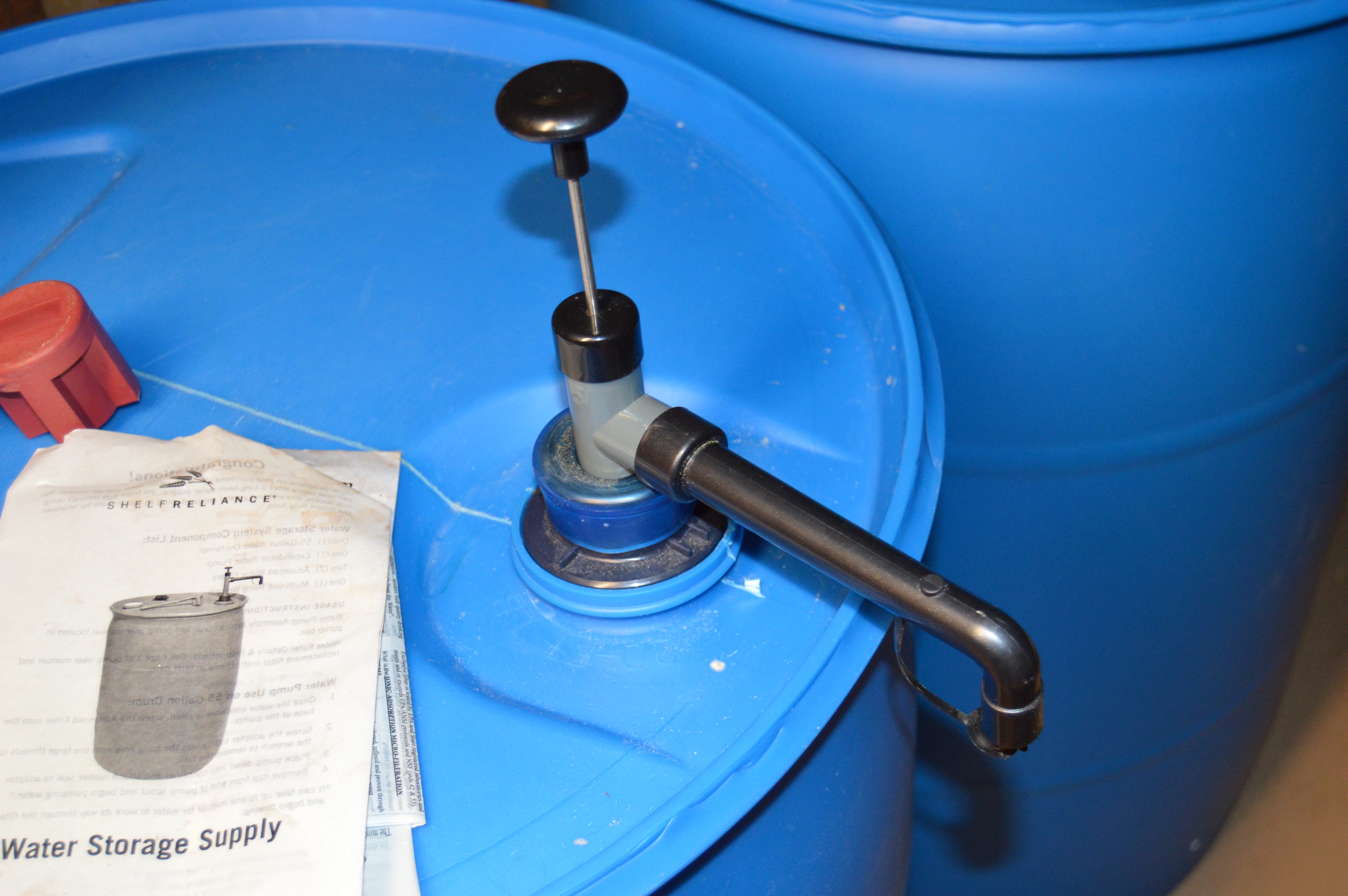 Pair of 55 Gallon BPA-Free Water Storage Barrels by ShelfReliance