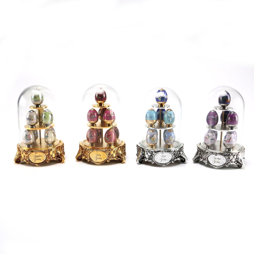 Limited Edition Miniature Egg Gardens by The House of Faberge