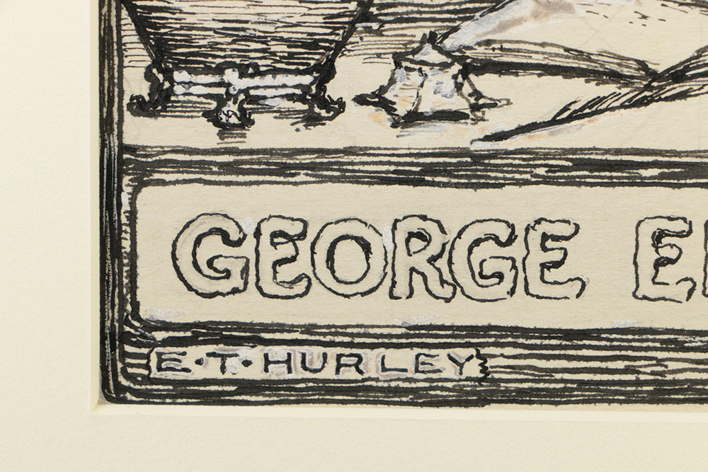 E. T. Hurley Etching on Paper "George Elliston"