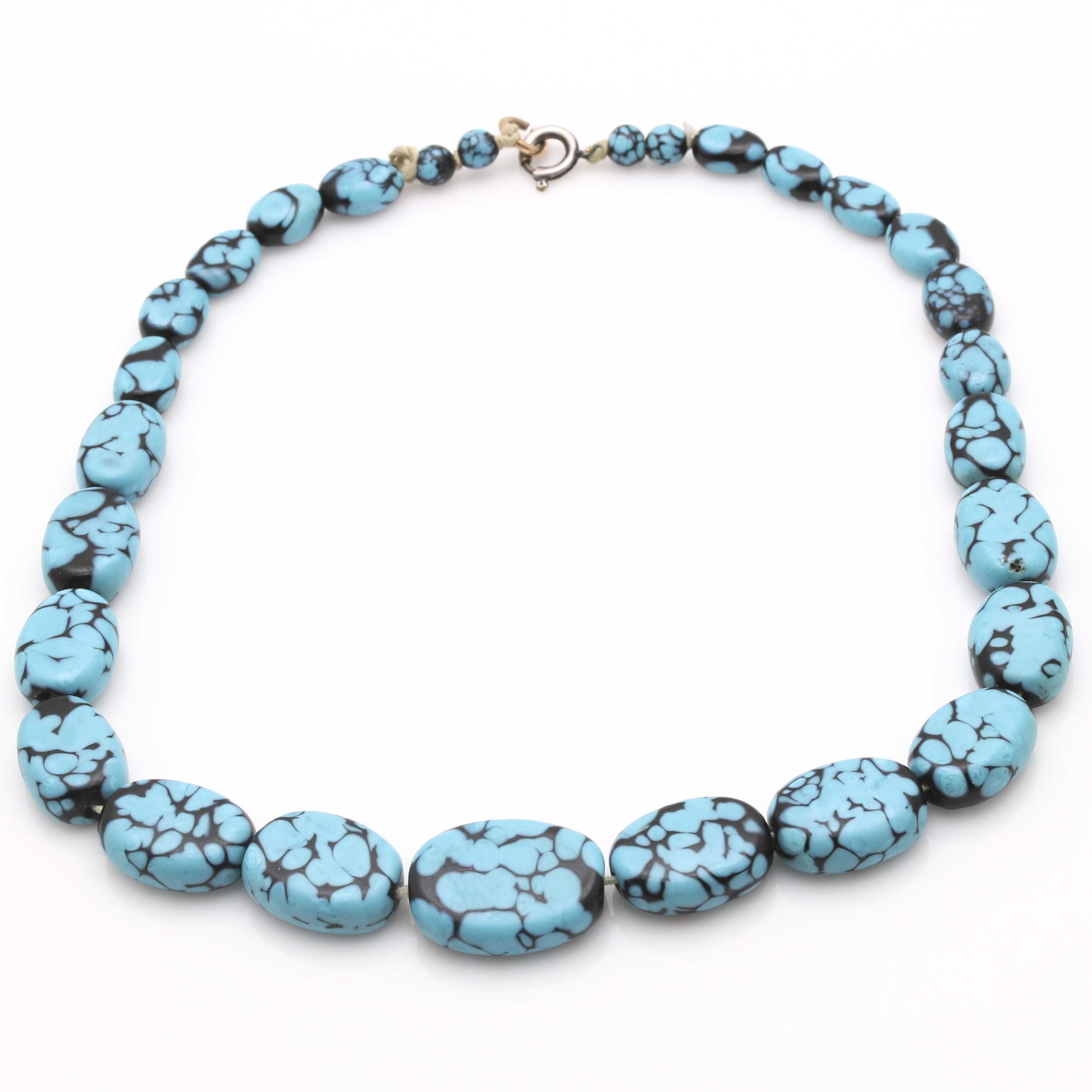 Sterling Silver Coral and Faux Turquoise Jewelry