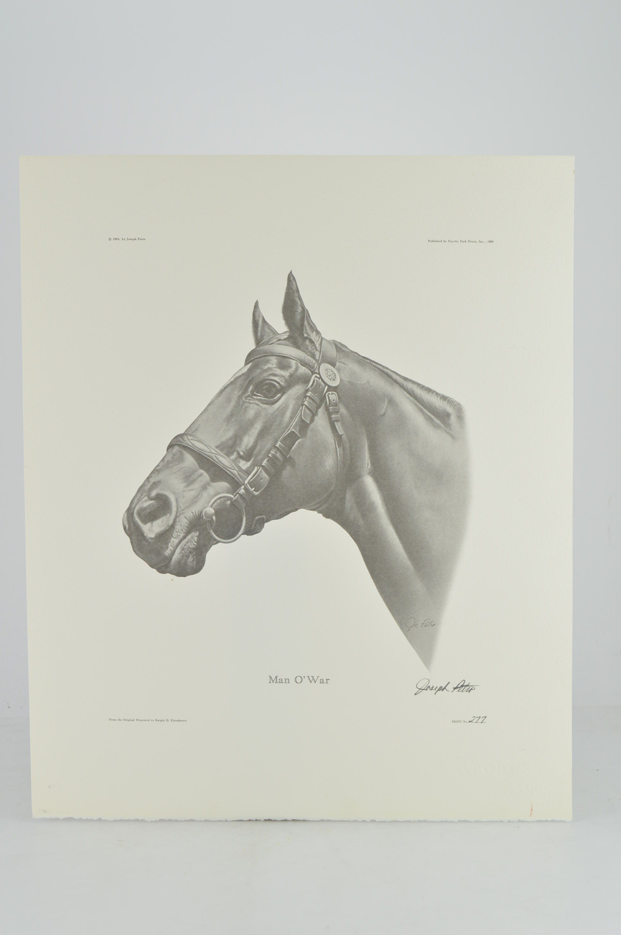 Joseph Petro "Man O'War" Offset Lithograph