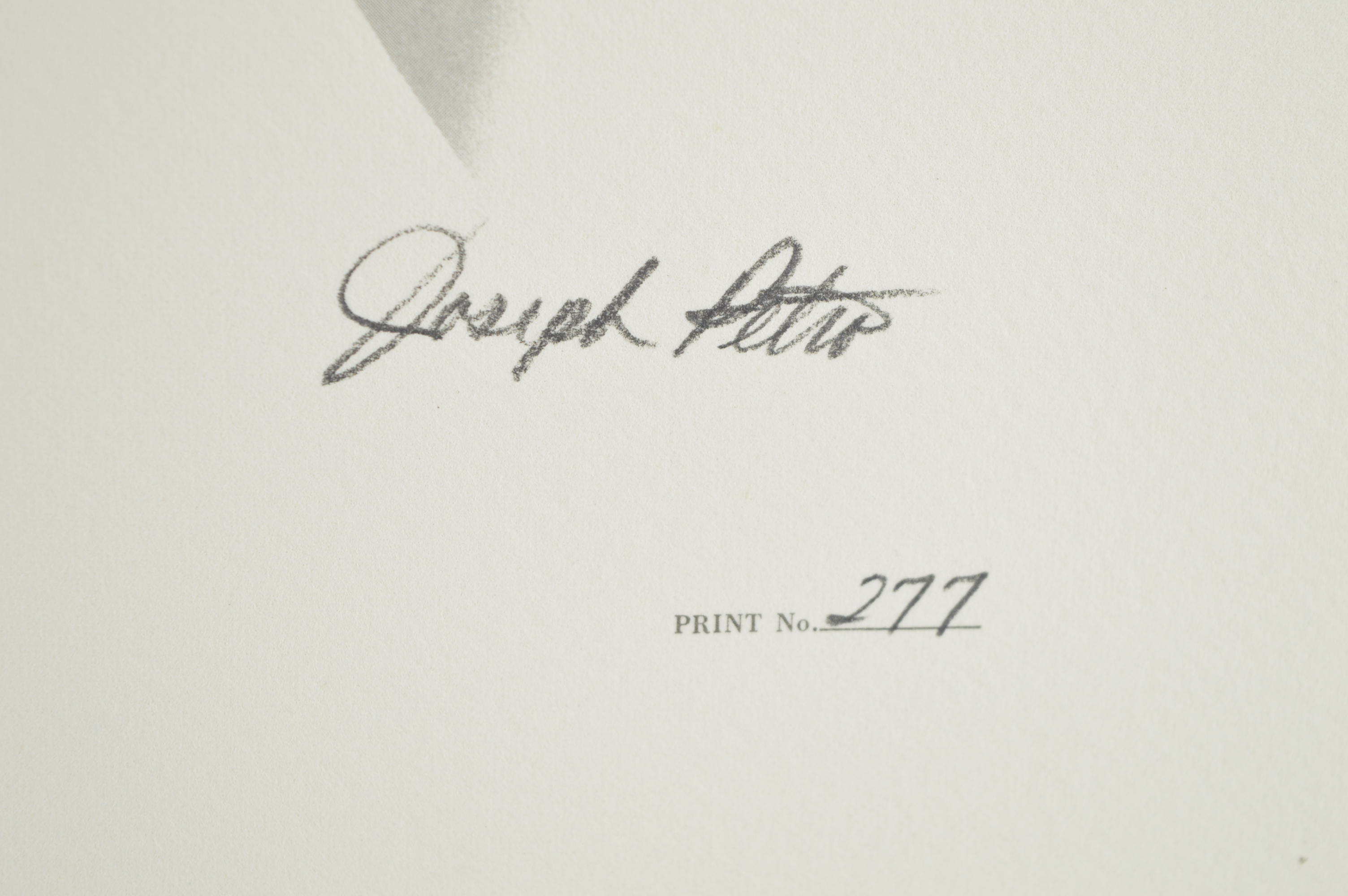 Joseph Petro "Man O'War" Offset Lithograph