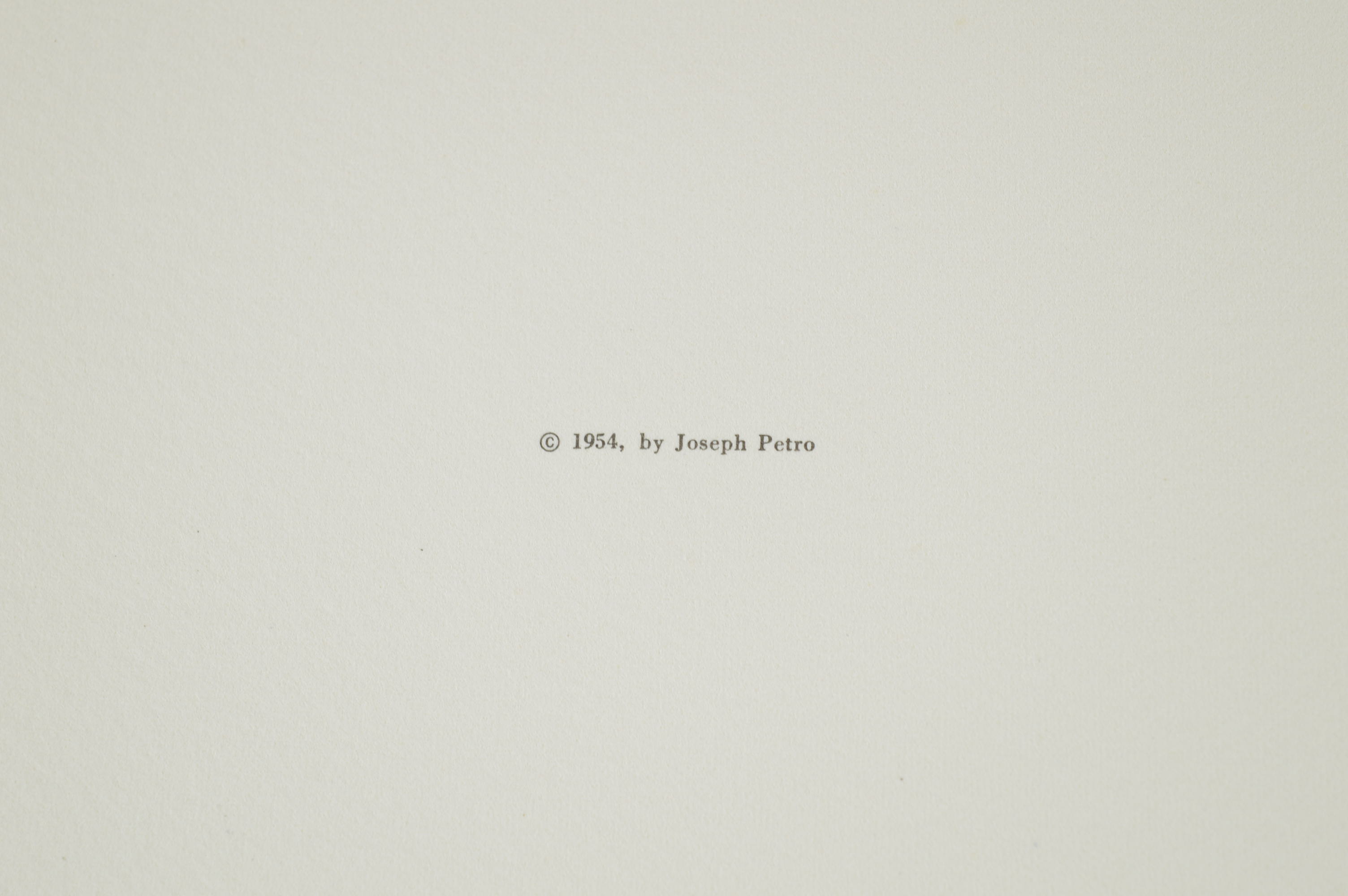 Joseph Petro "Man O'War" Offset Lithograph