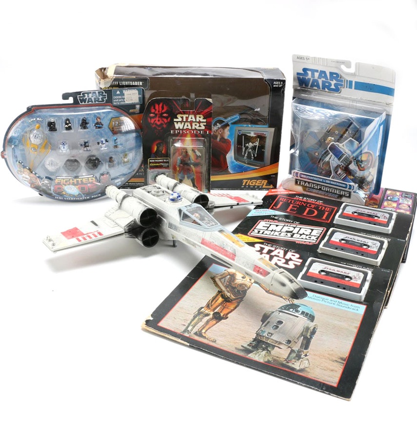 Nine Piece Assortment of "Star Wars" Items