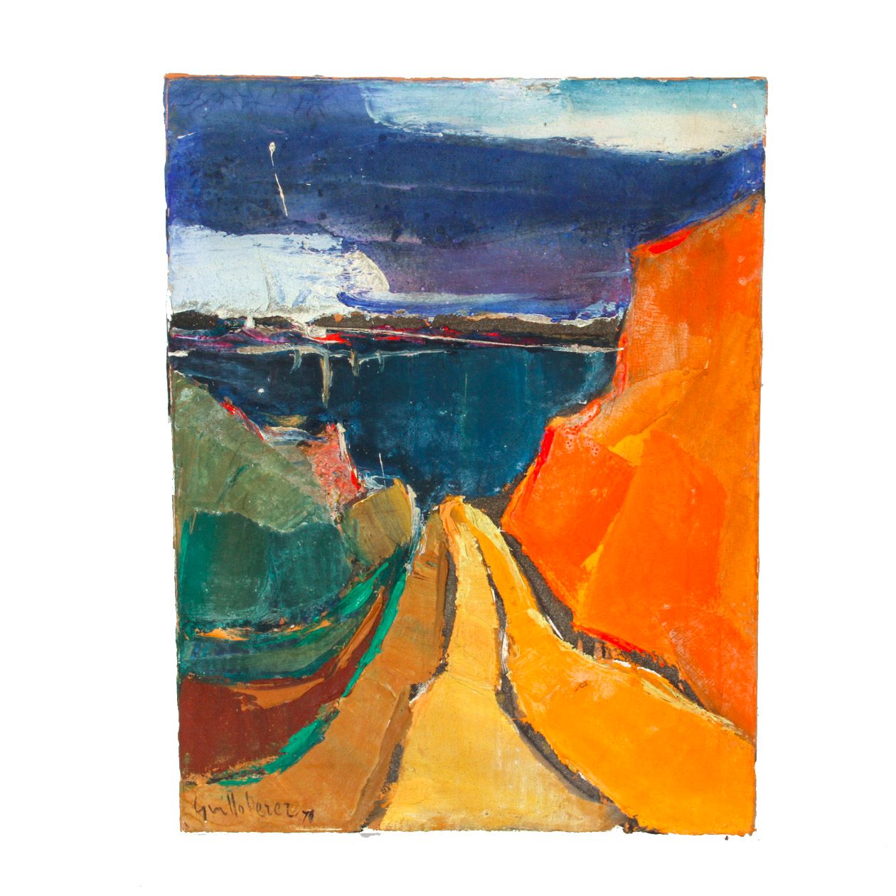 Guillo Perez Signed Oil Painting on Canvas