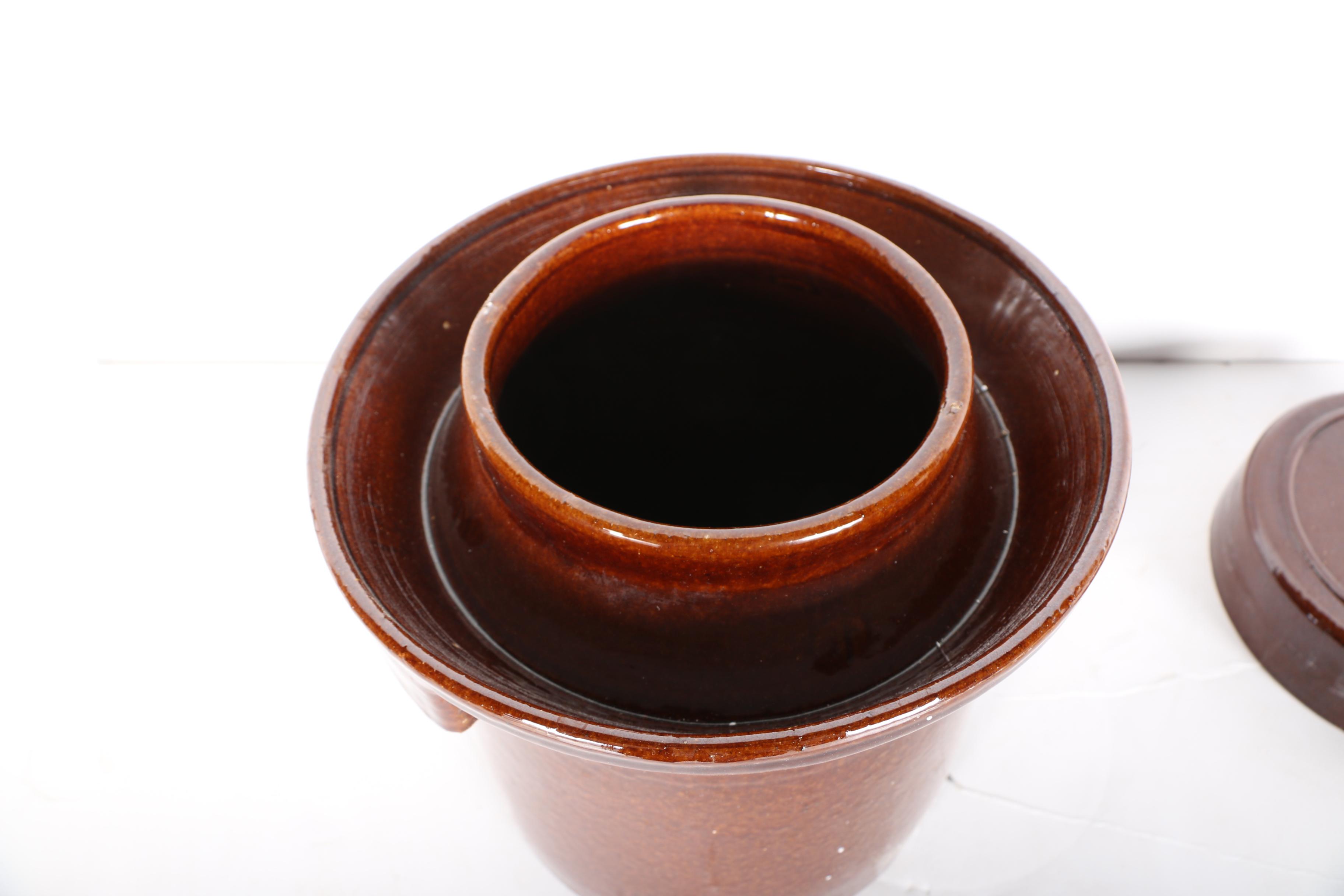 Harsch Boleslawiec Crock "Rich Brown" Fermenting Pot