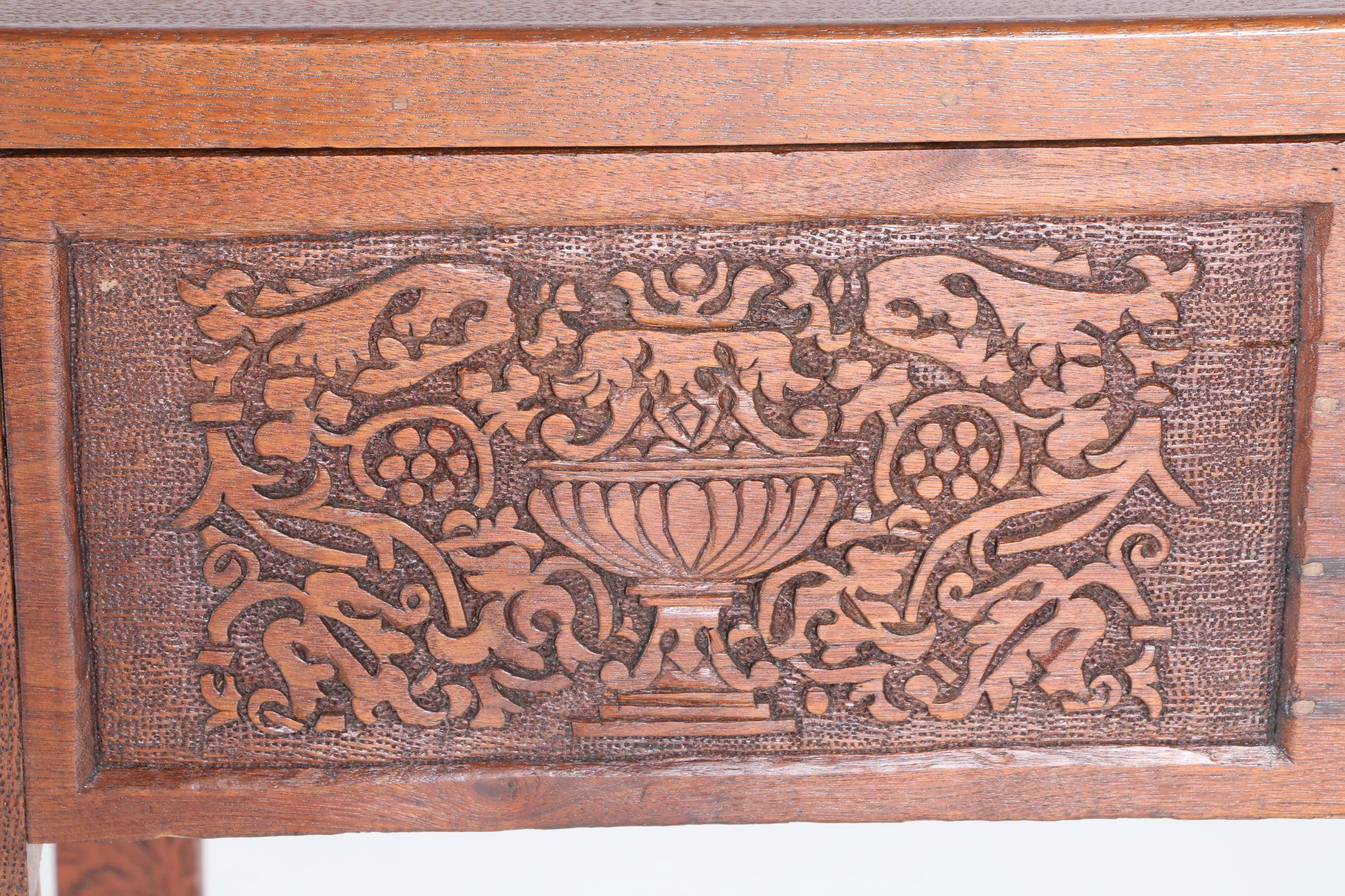 Antique School Master's Slant Top Desk in Walnut
