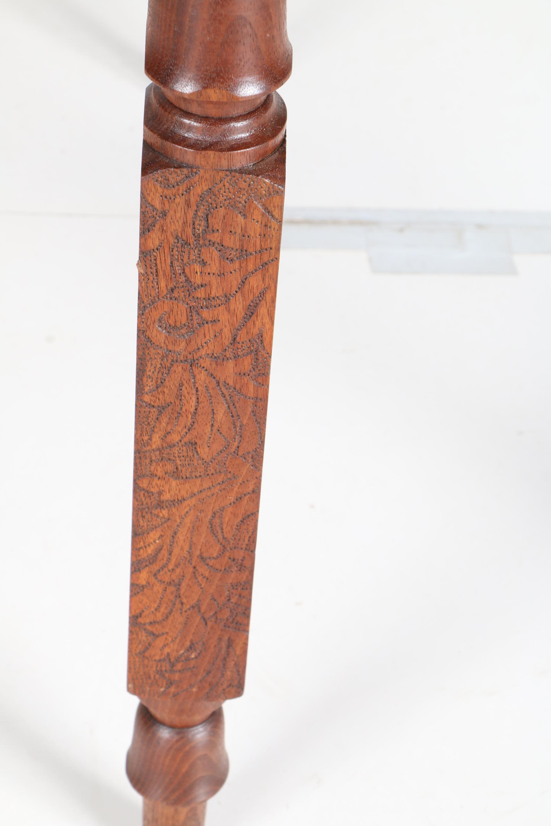 Antique School Master's Slant Top Desk in Walnut