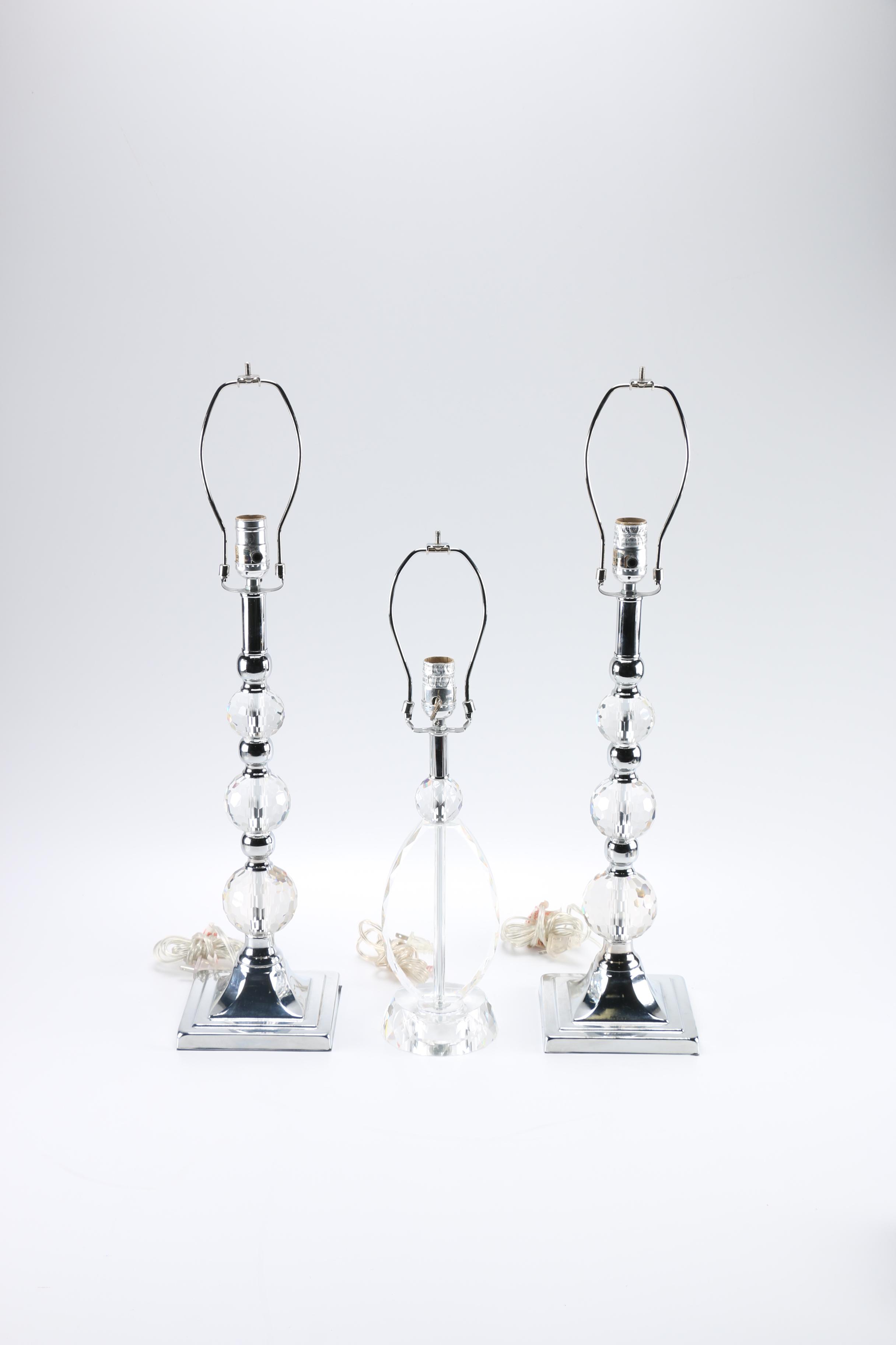 Stacked Glass Ball Table Lamps