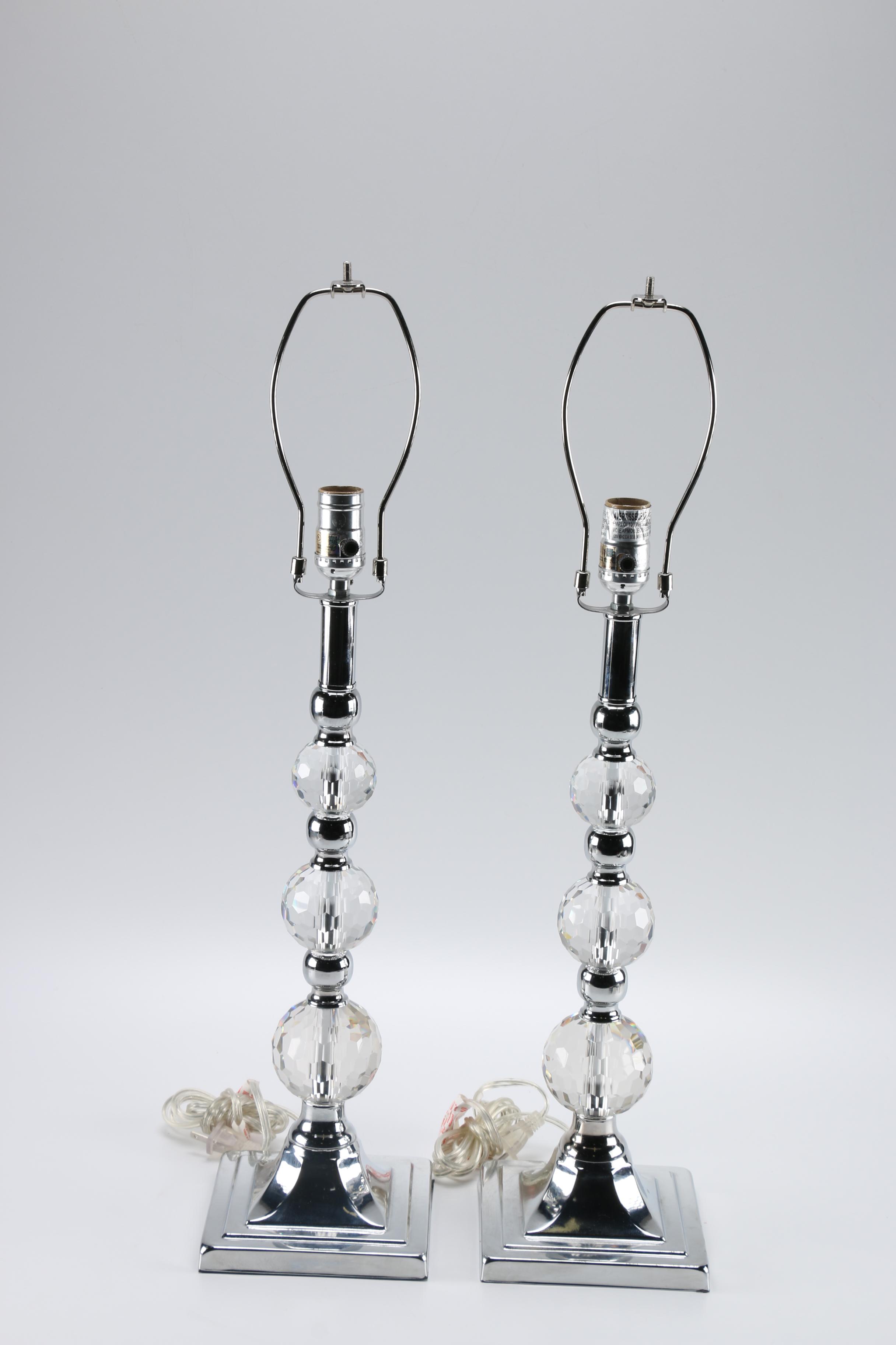 Stacked Glass Ball Table Lamps