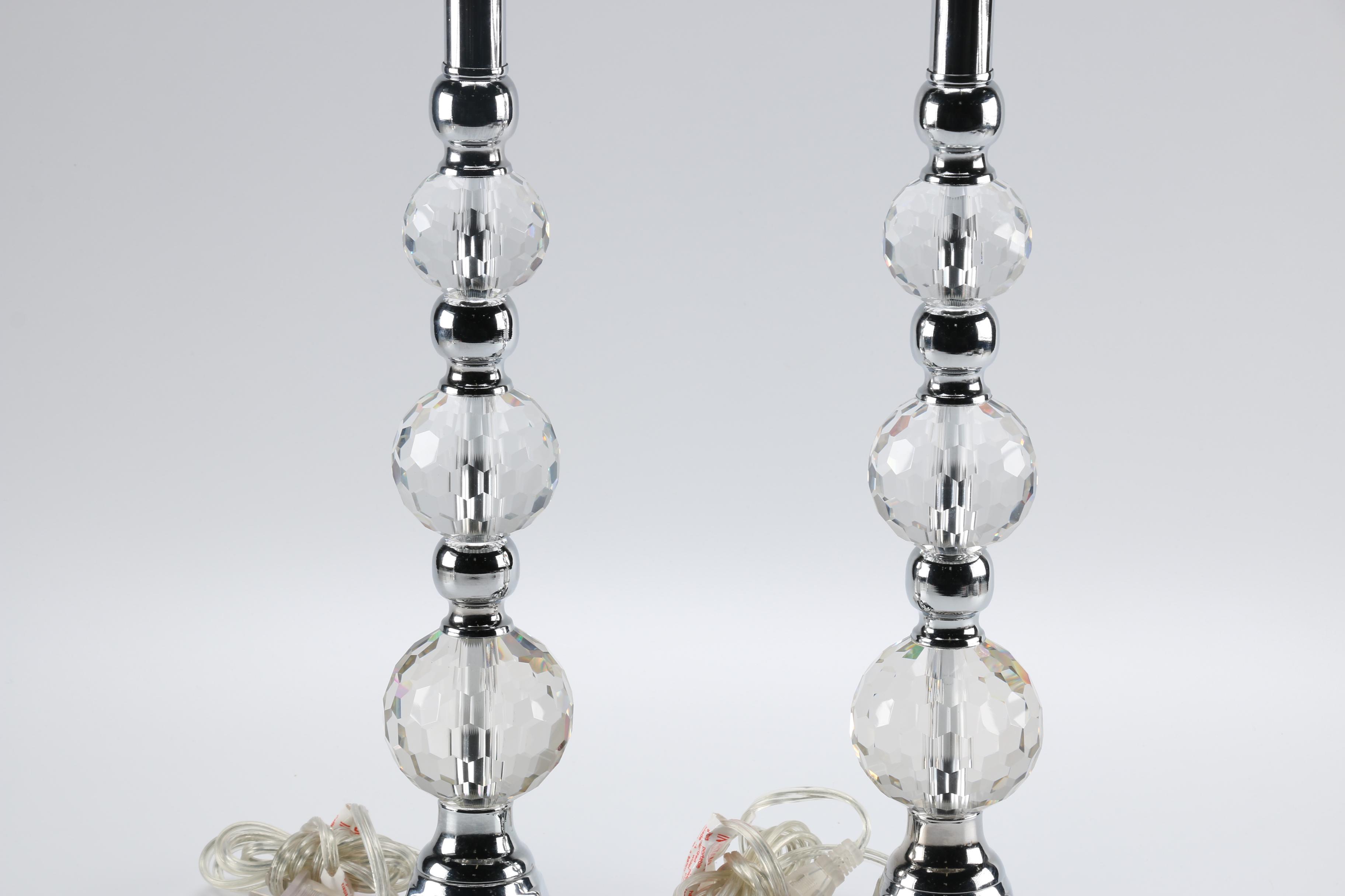 Stacked Glass Ball Table Lamps