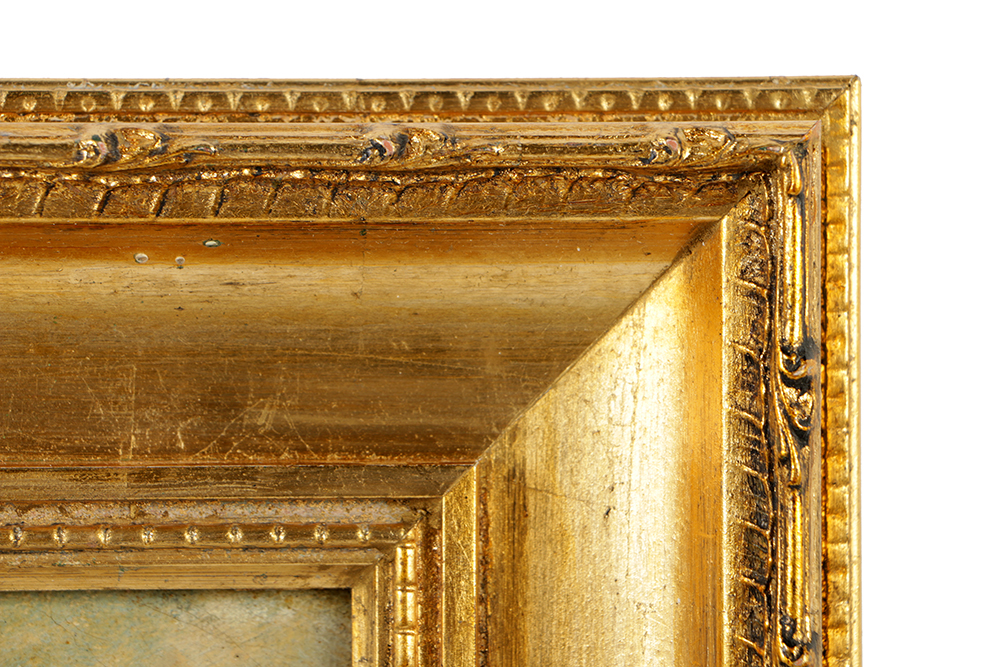 19th-Century C. Bulwer Oil Painting on Canvas "Waterfall"