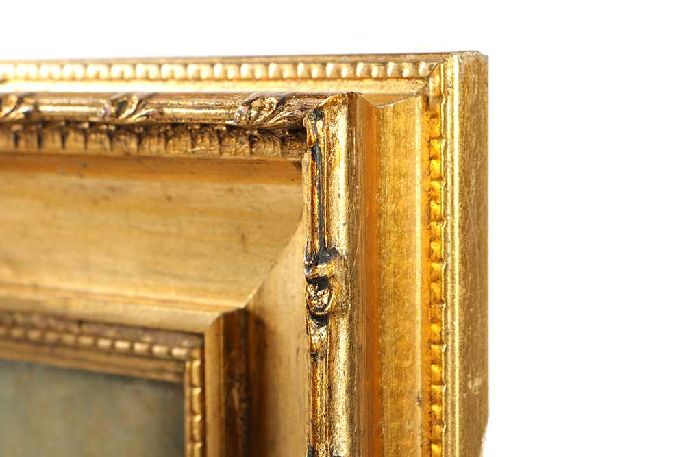 19th-Century C. Bulwer Oil Painting on Canvas "Waterfall"