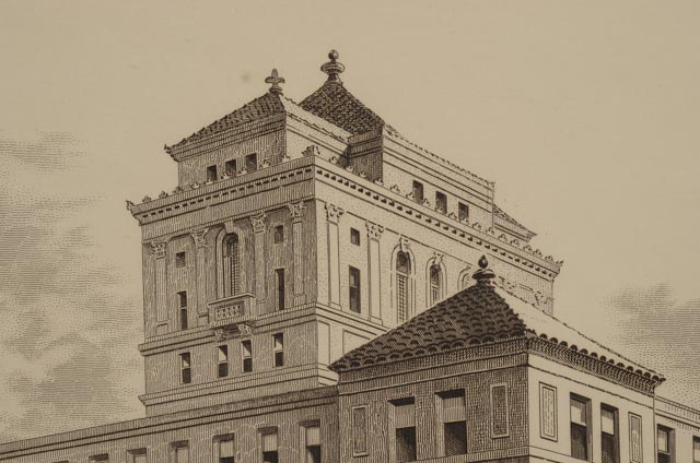 Vintage Engraving "John Hancock Mutual Life Insurance Company Boston, Massachusetts"