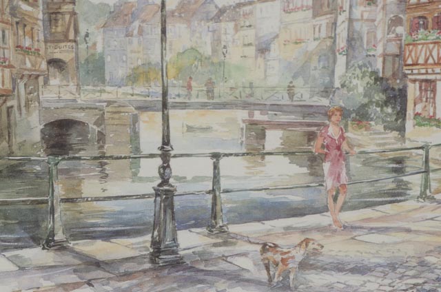 Legai Offset Lithograph "Strasbourg, La Petite France, Maison de Tanneurs."