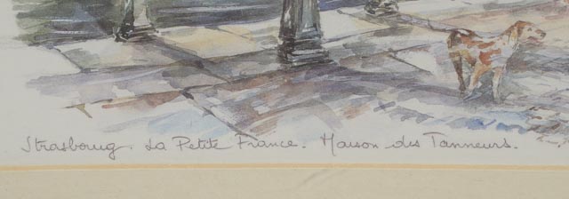 Legai Offset Lithograph "Strasbourg, La Petite France, Maison de Tanneurs."