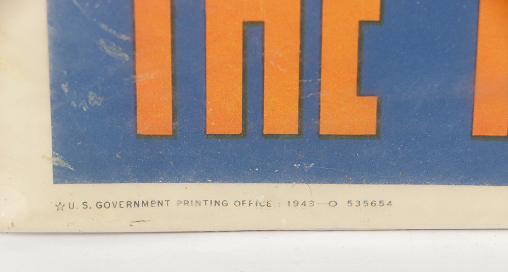 Offset Lithograph Reproduction Poster "Put Them Across!"