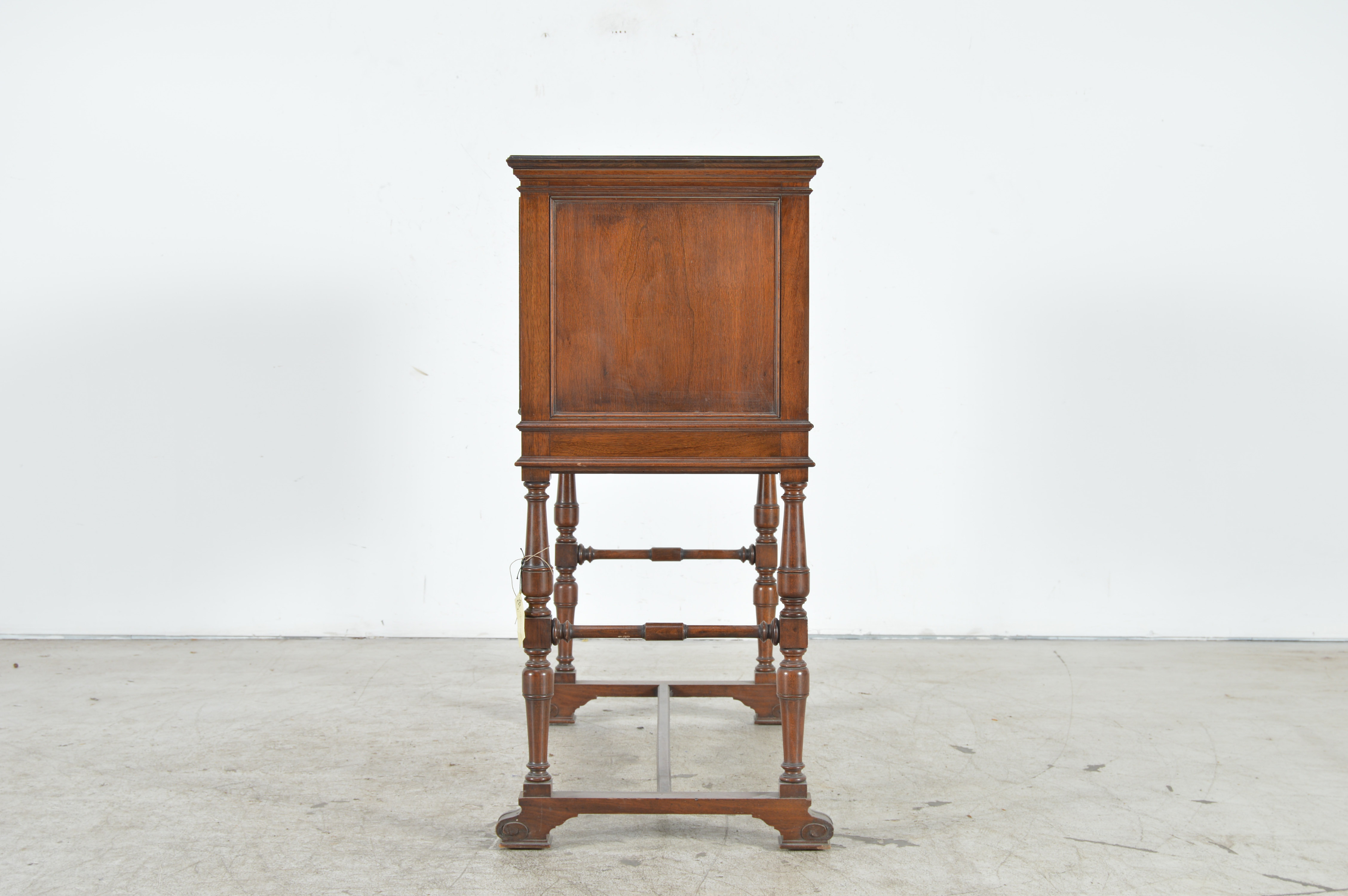 Victorian Gothic Revival Carved Walnut Writing Desk